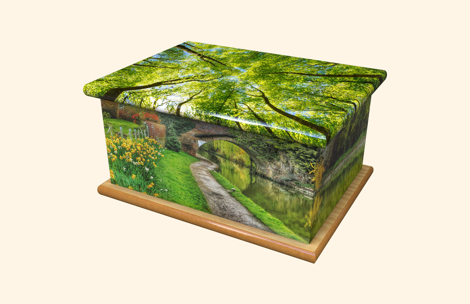 The Stroll adult ashes casket